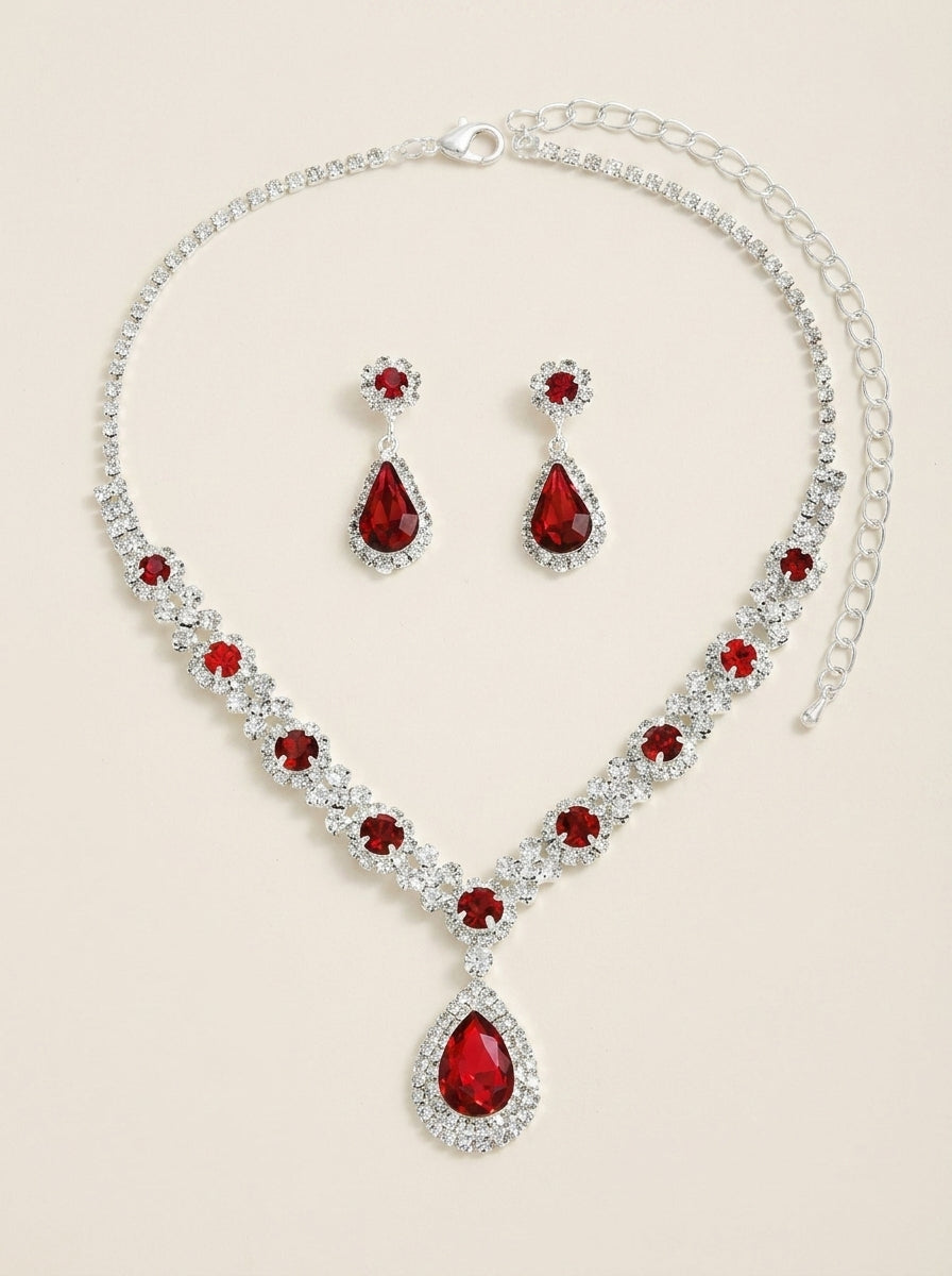 Véra - Élégante parure de bijoux en cristal