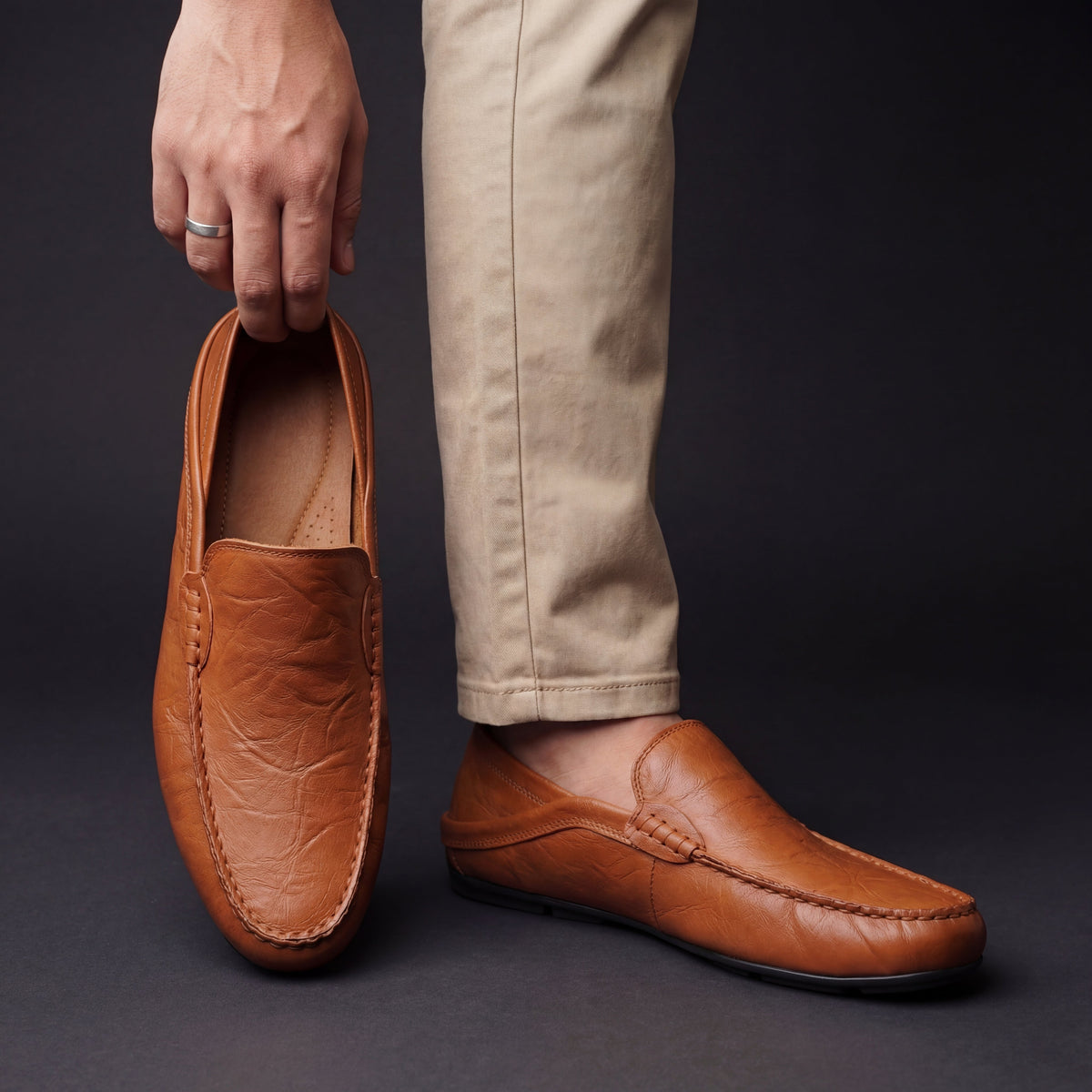 Antonio - Mocasines de cuero suave