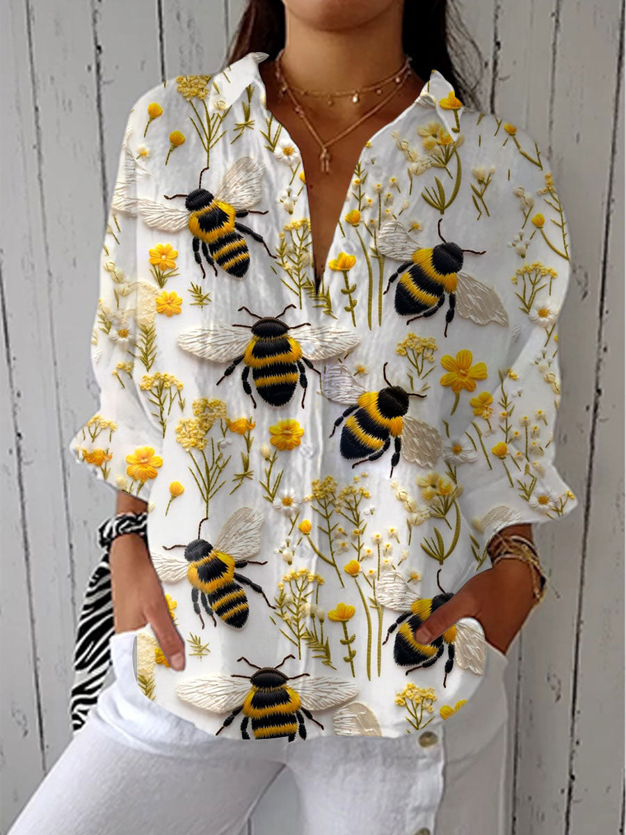 Perrine™ | Blouse Abeille Dorée