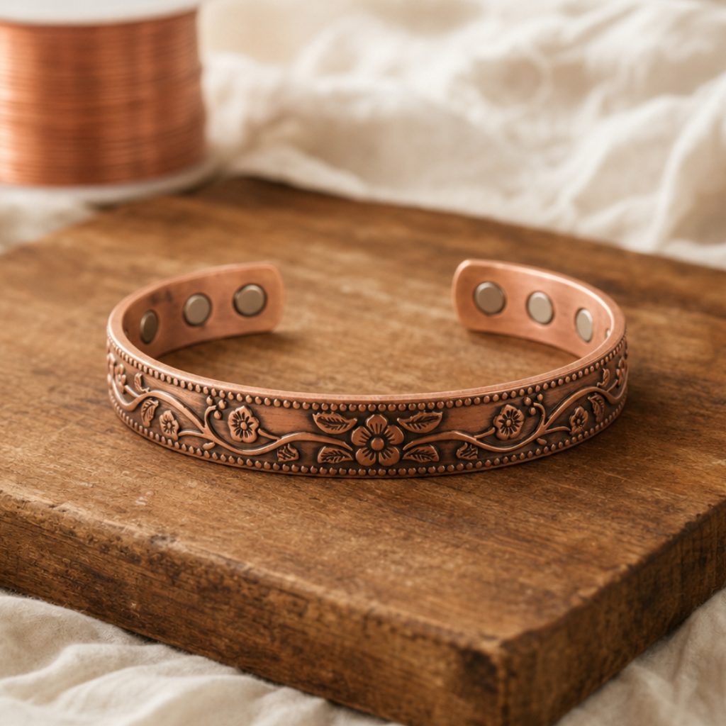 Bracelet en cuivre cloche