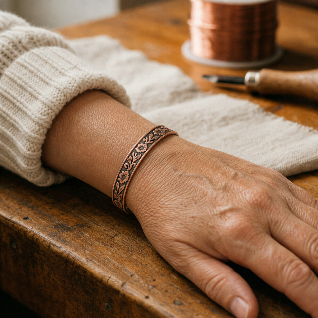 Bracelet en cuivre Liane