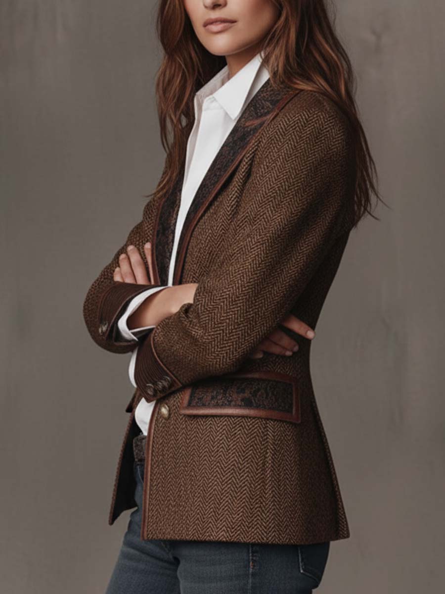 Consuelo - Blazer à motifs chevrons