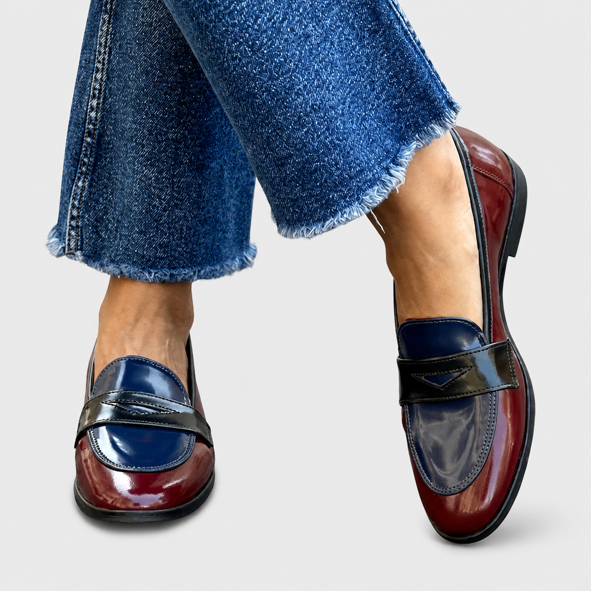 Claudia™ | Mocassins Bicolores