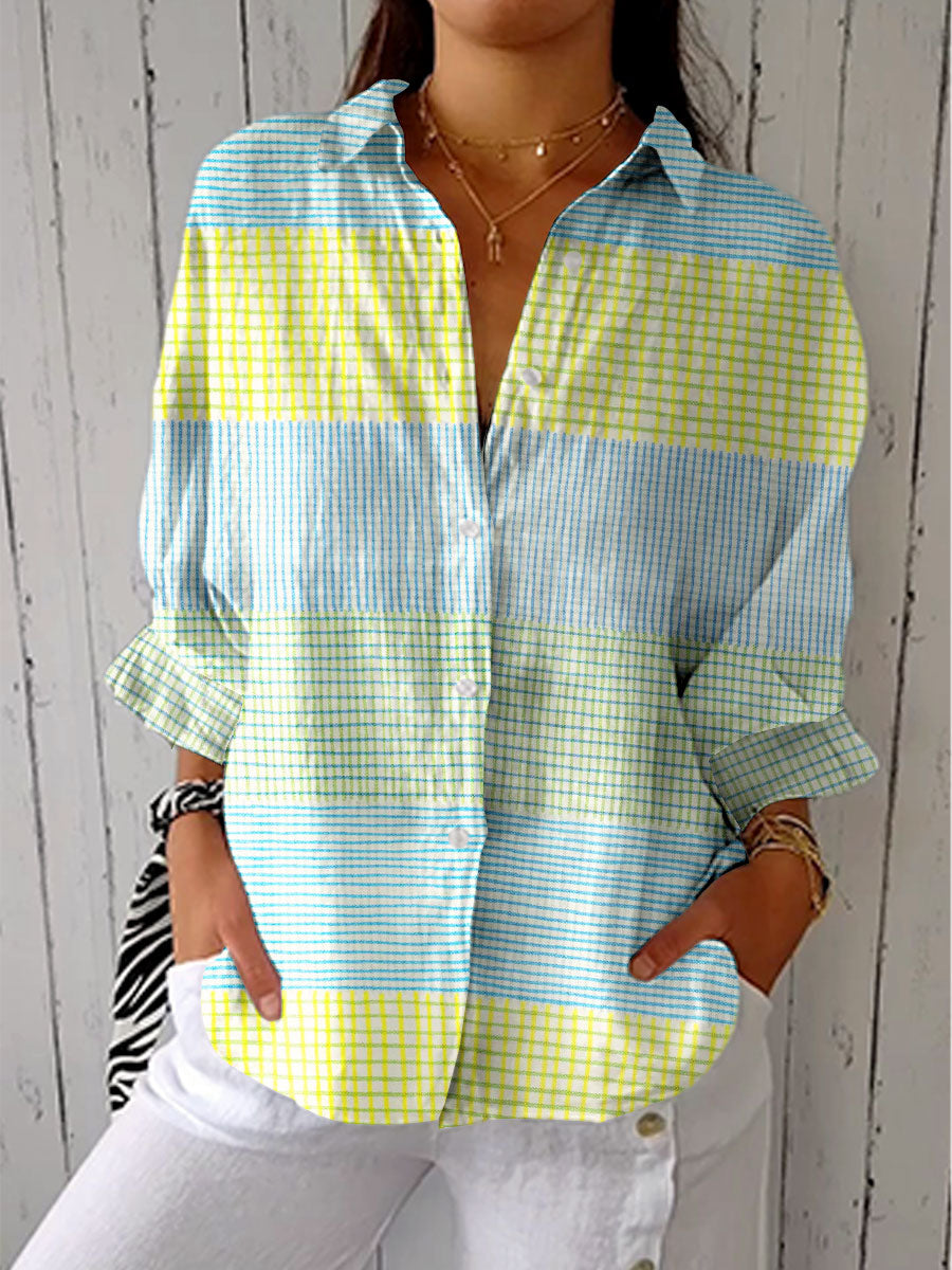 Séraphine™ | Blouse Grille Pastel