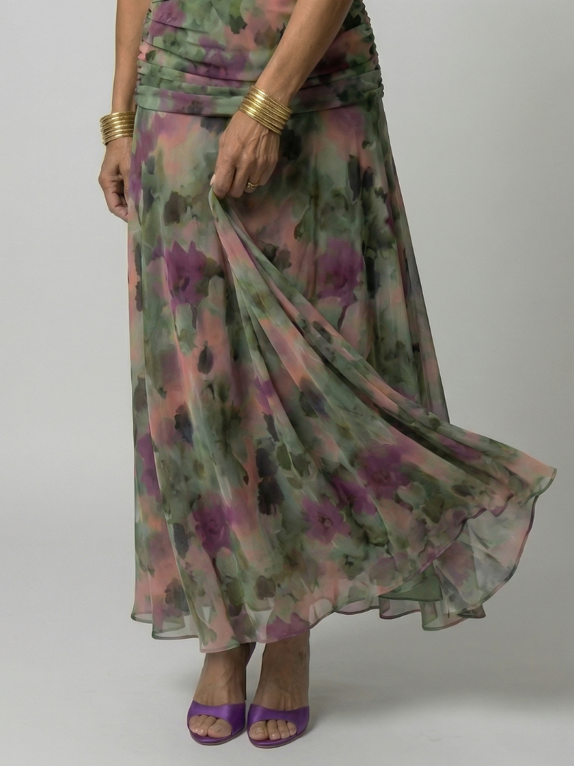ROCÍO | Vestido Midi Casual de Hombros Descubiertos Carla