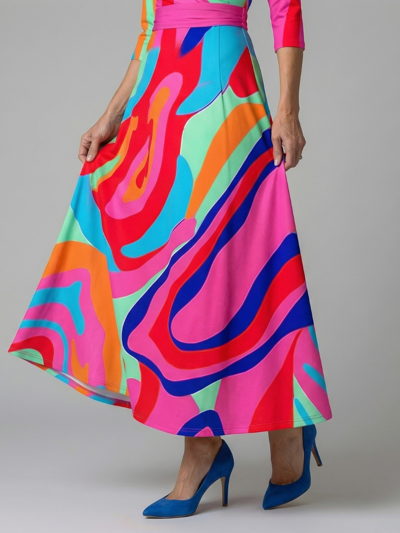 ROCÍO | Robe midi croisée avec col Celine