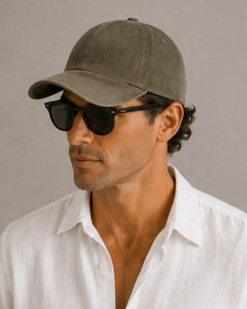 Casquette 100 % velours côtelé