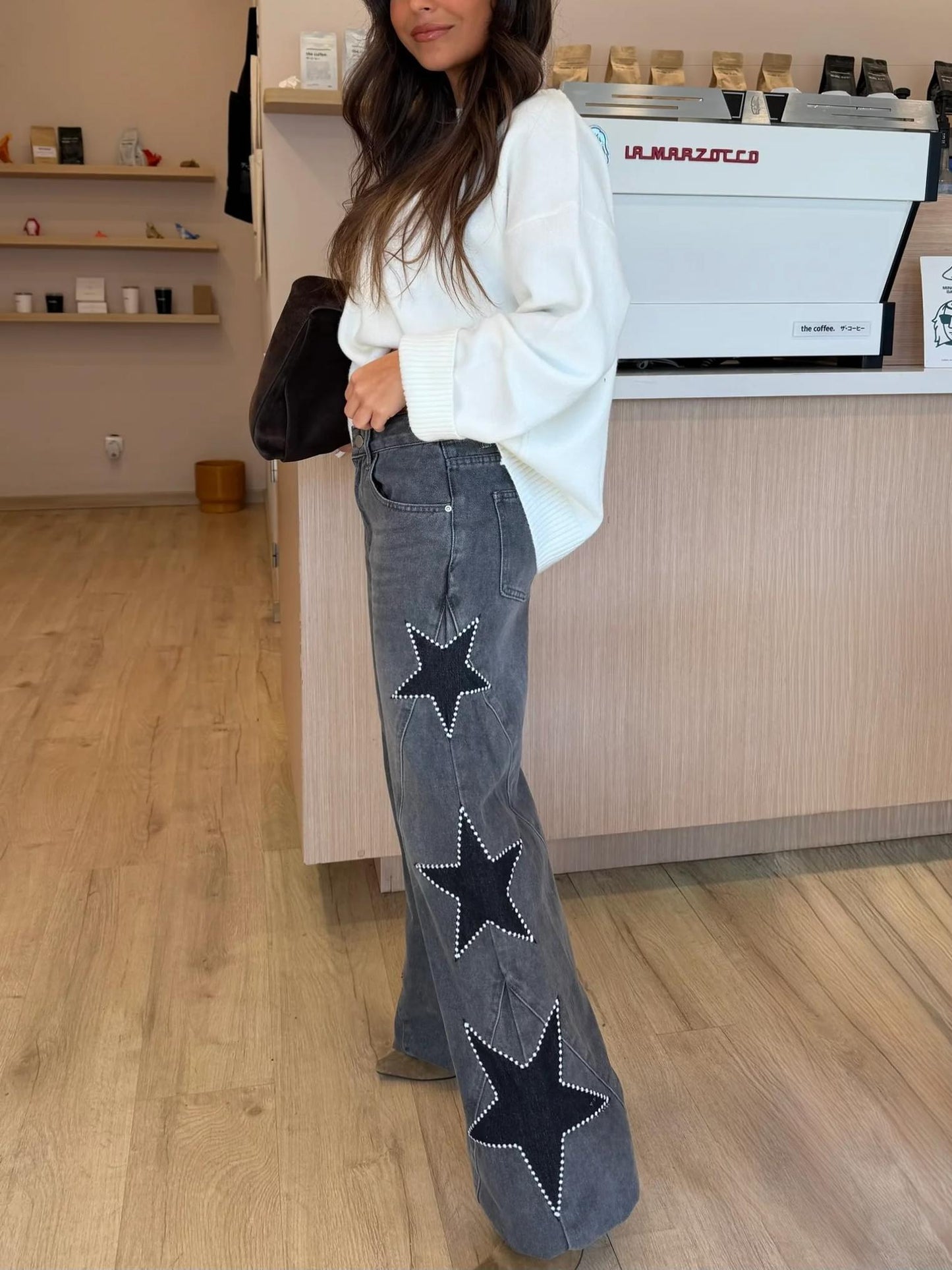Sofía - Jeans rectos con estrellas
