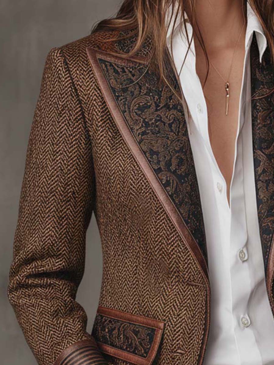 Consuelo - Blazer à motifs chevrons