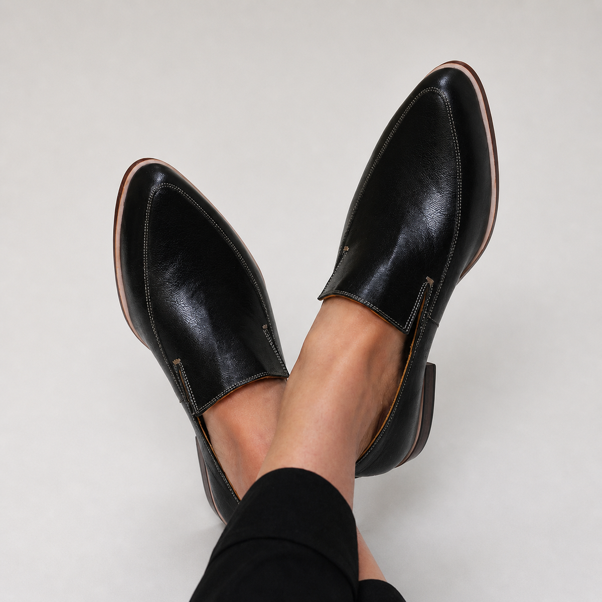 Zoé™ | Mocassin Patchwork Noir