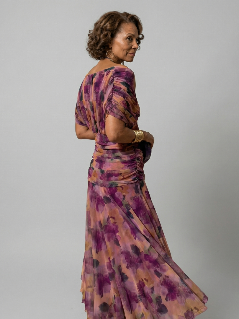 ROCÍO | Vestido Midi Casual de Hombros Descubiertos Carla