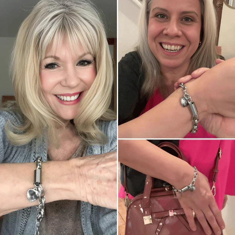 Guadalupe - Bracelet avec breloque cœur doré