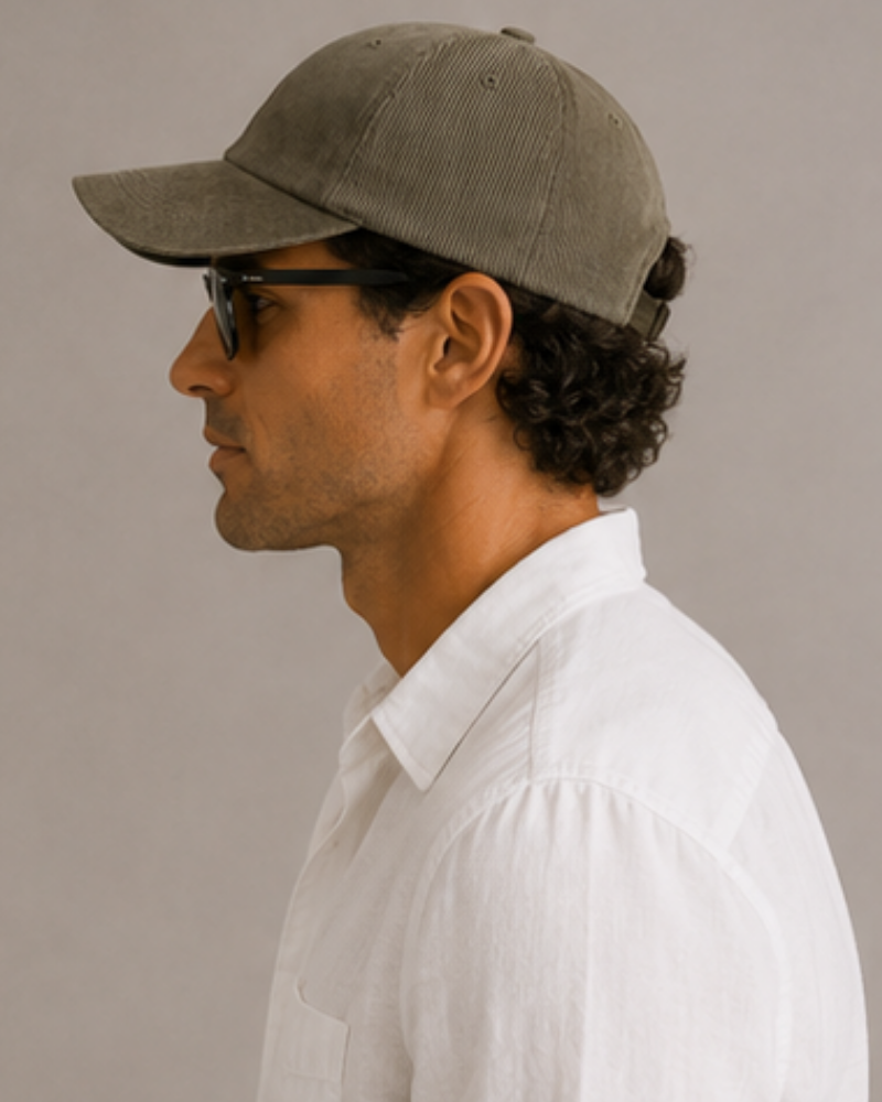 Casquette 100 % velours côtelé