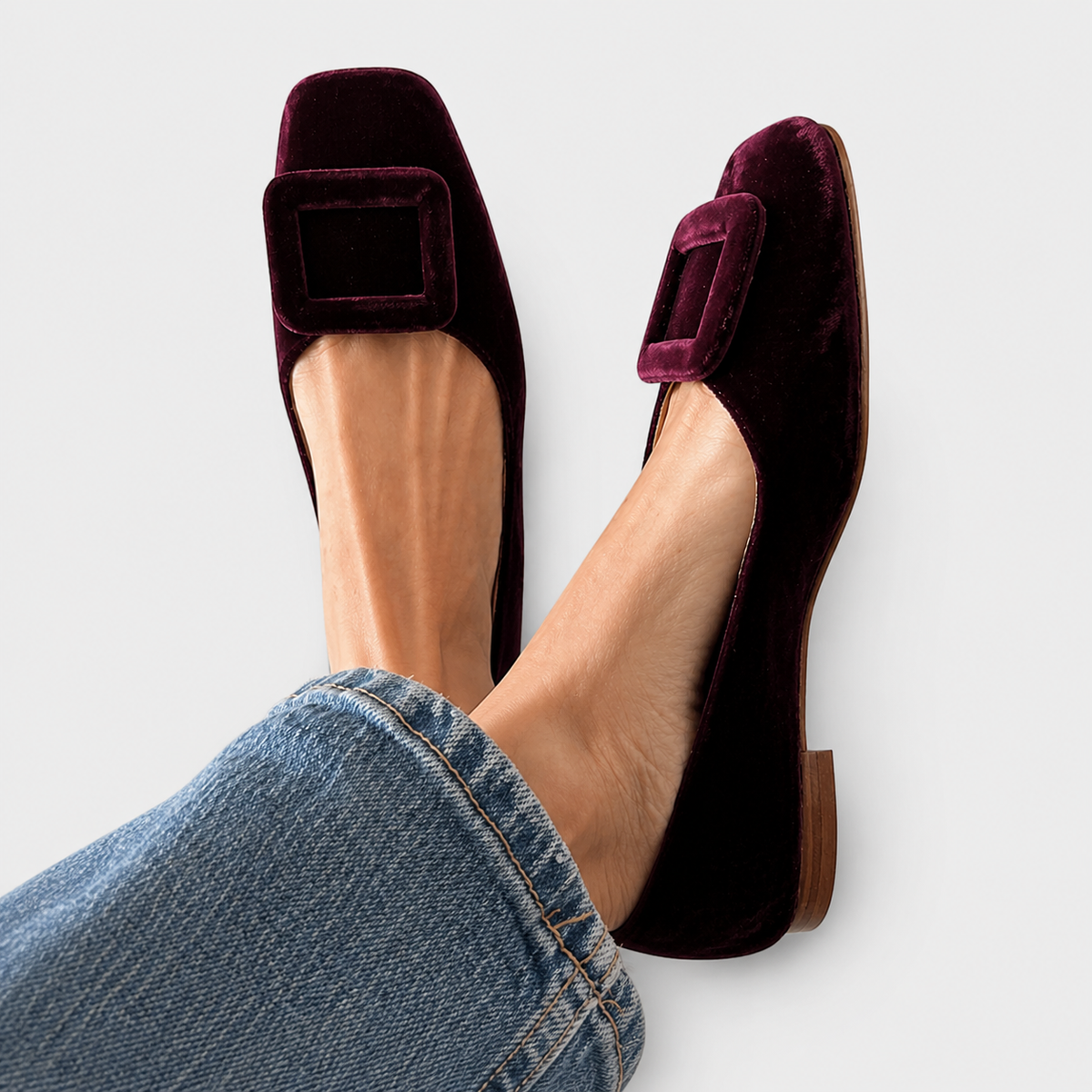 Noémie™ | Mocassins en Cuir Suédois Design