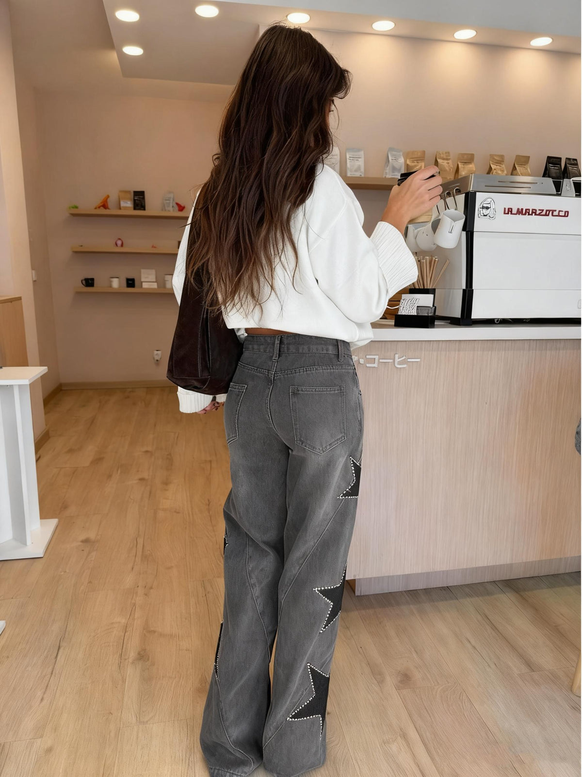 Sofía - Jeans rectos con estrellas