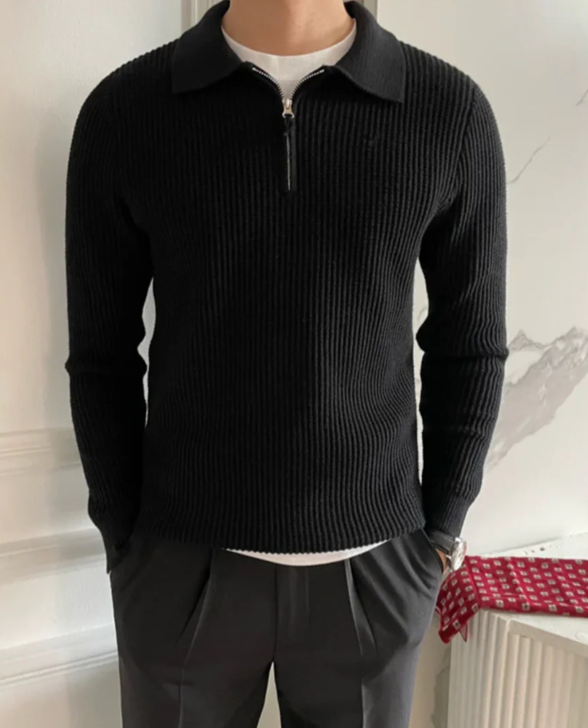 Pull à demi-zip Highgate