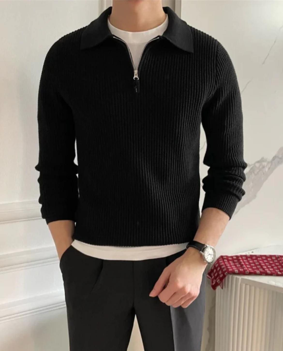 Pull à demi-zip Highgate