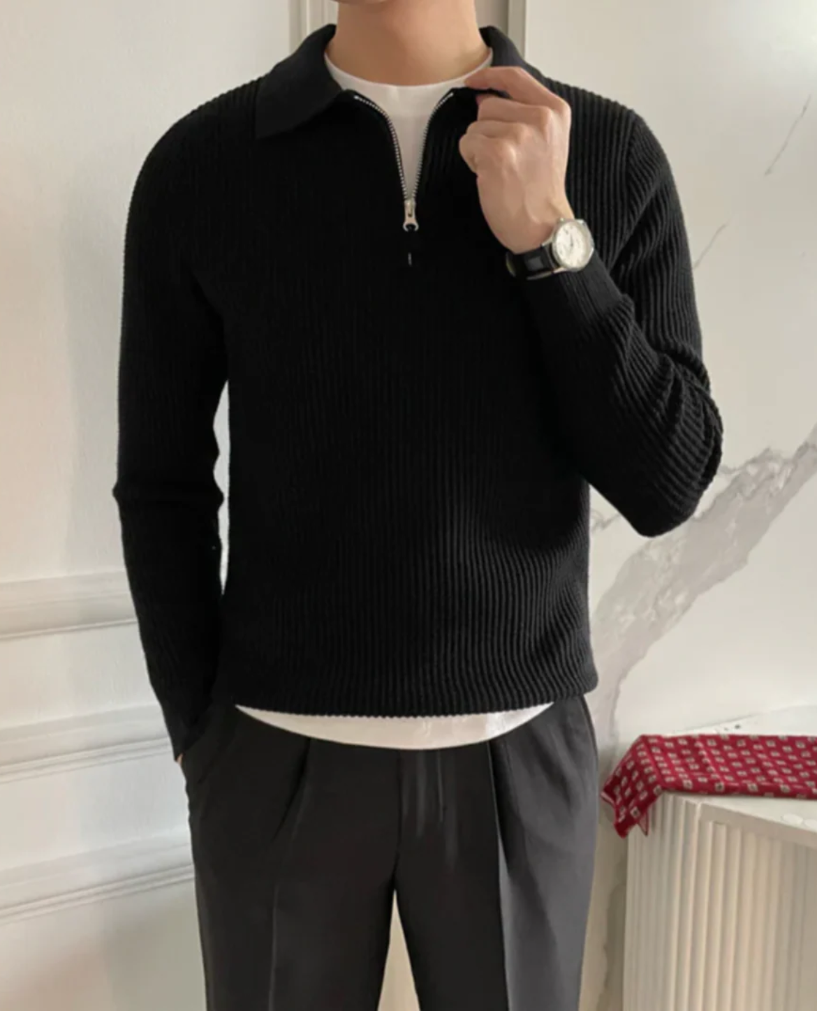 Pull à demi-zip Highgate