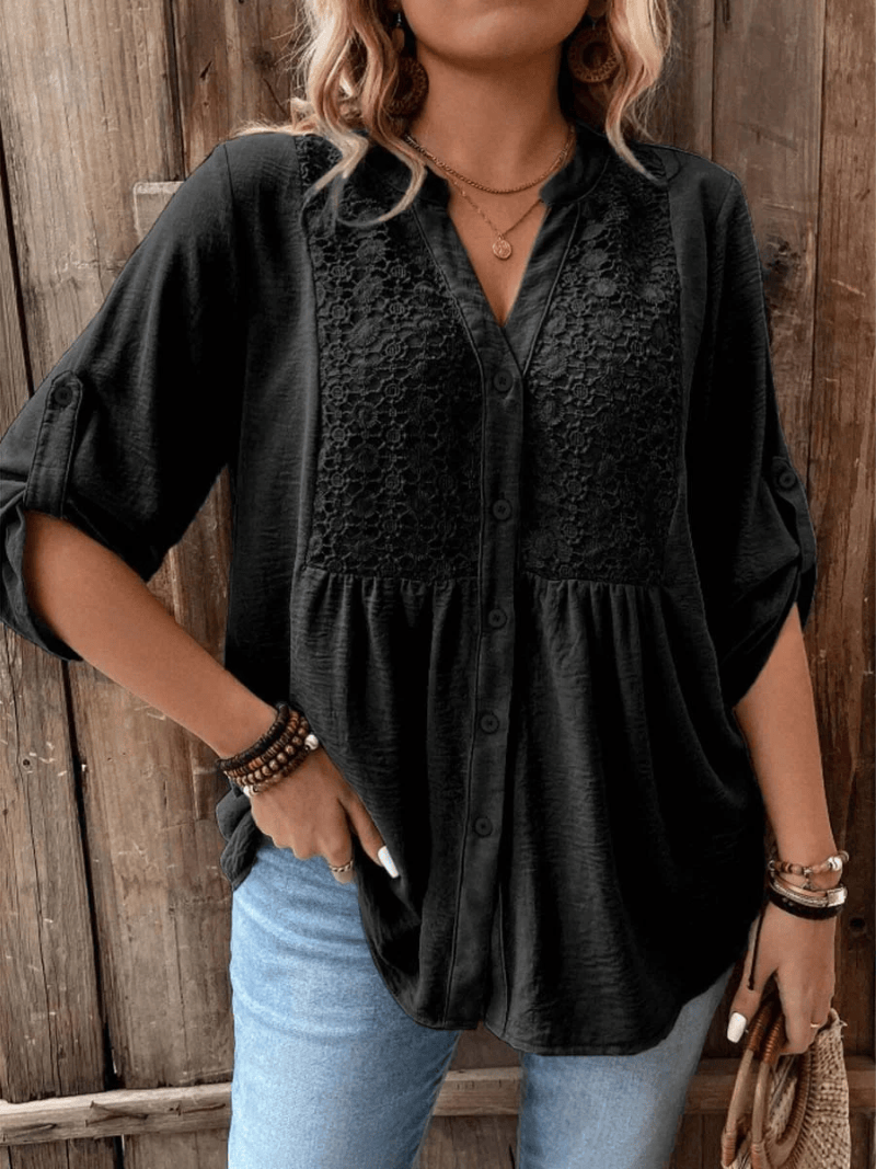 Séréna | Blouse Légère à Dentelle