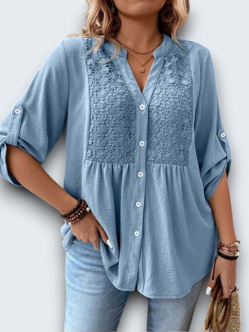 Séréna | Blouse Légère à Dentelle