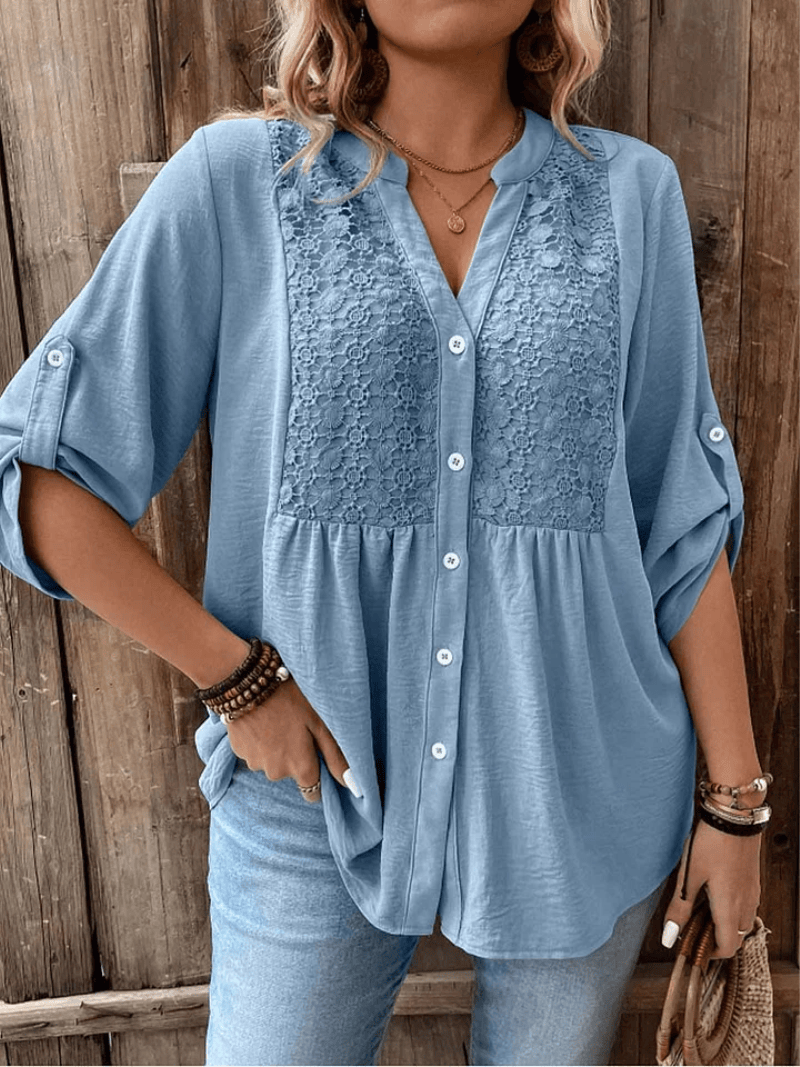 Séréna | Blouse Légère à Dentelle