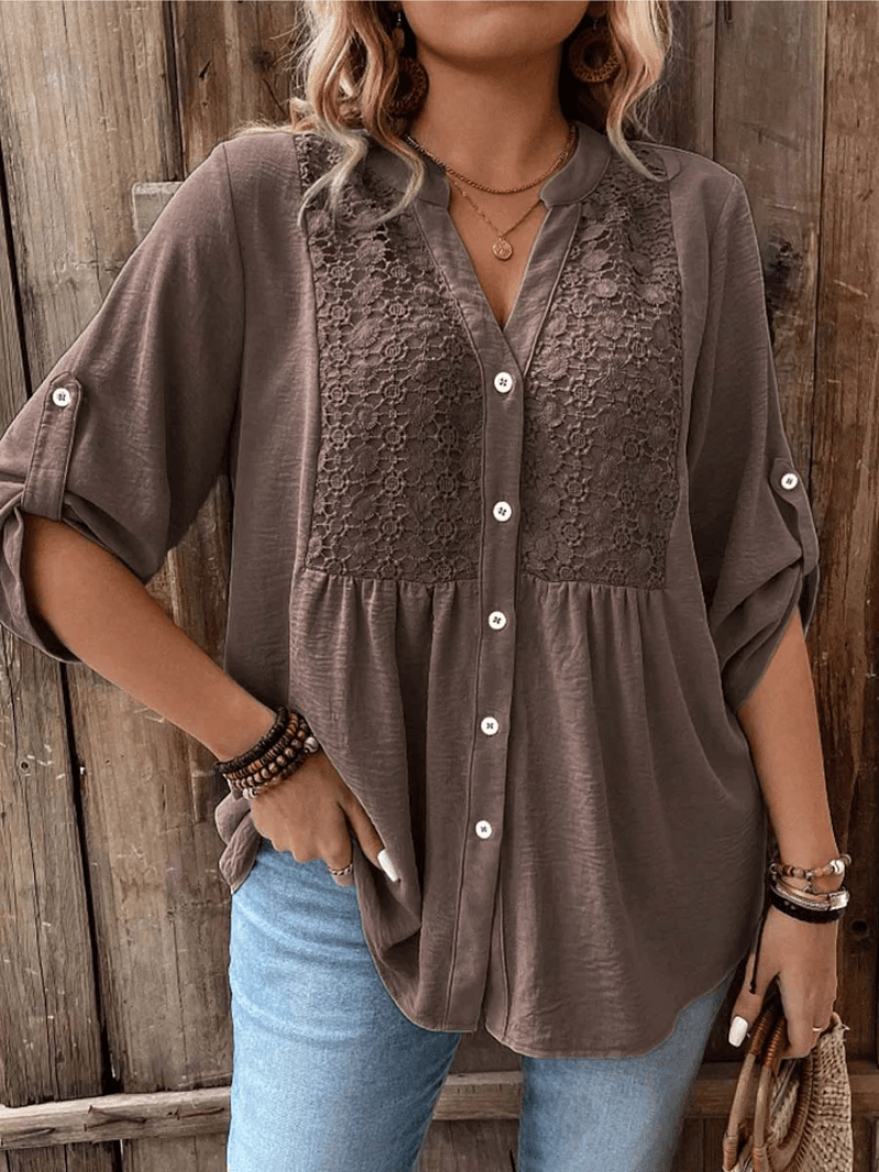 Séréna | Blouse Légère à Dentelle