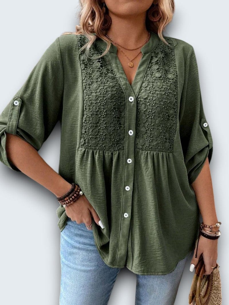 Séréna | Blouse Légère à Dentelle