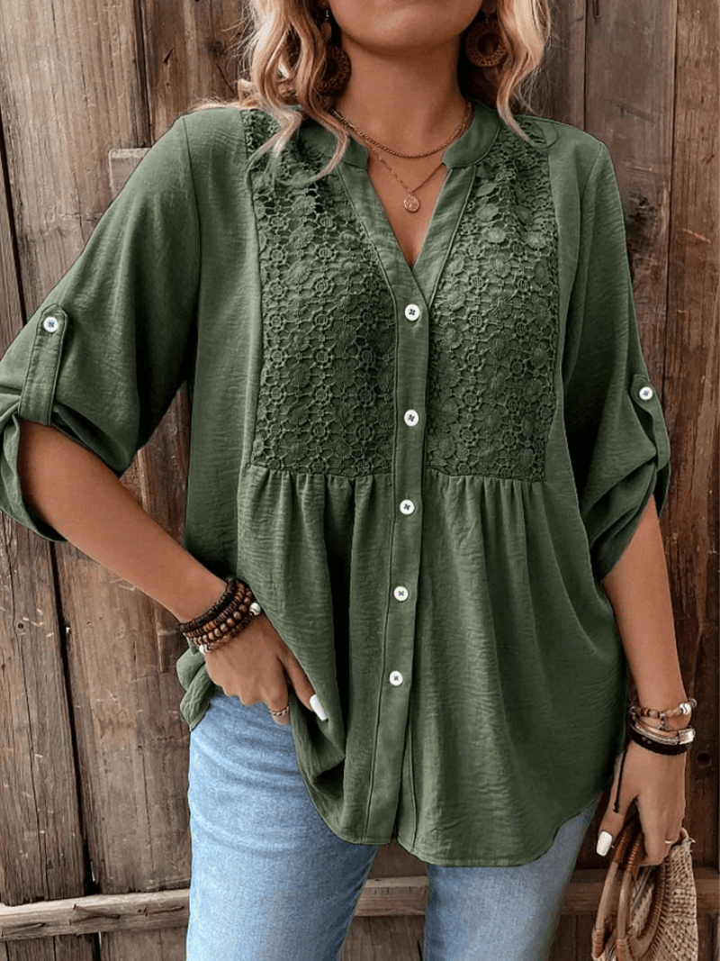 Séréna | Blouse Légère à Dentelle