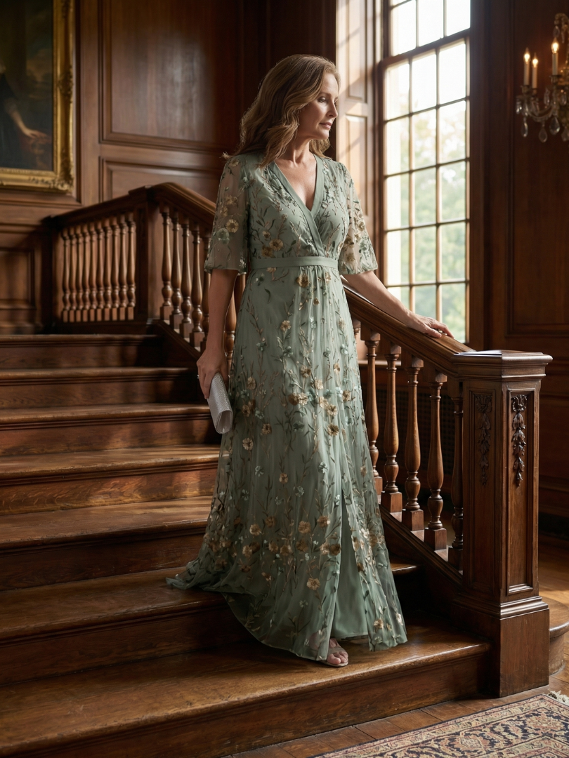 ROCÍO | Robe longue à dos nu à fleurs Selena