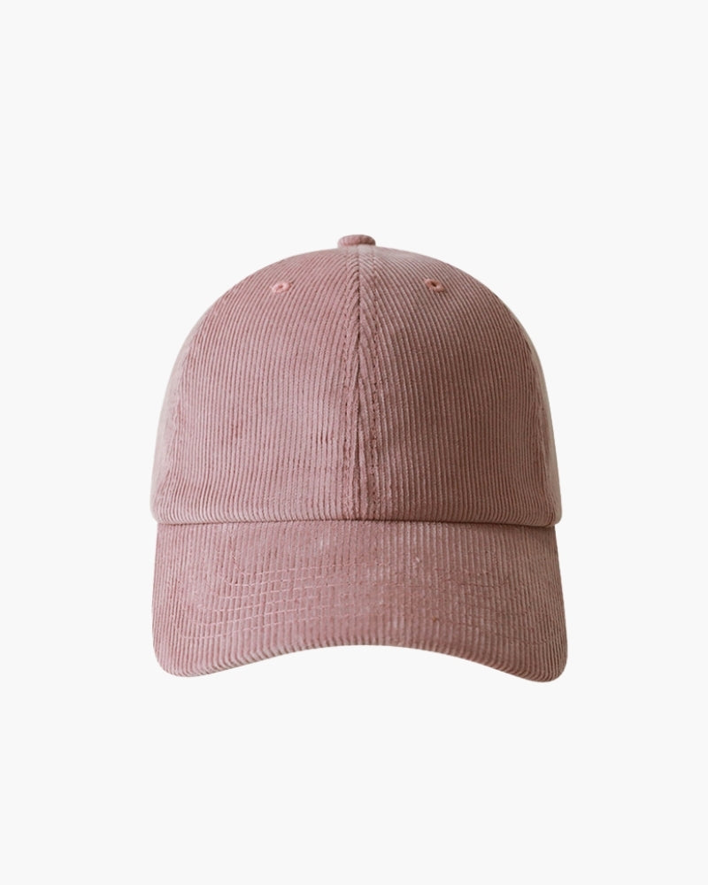 Casquette 100 % velours côtelé