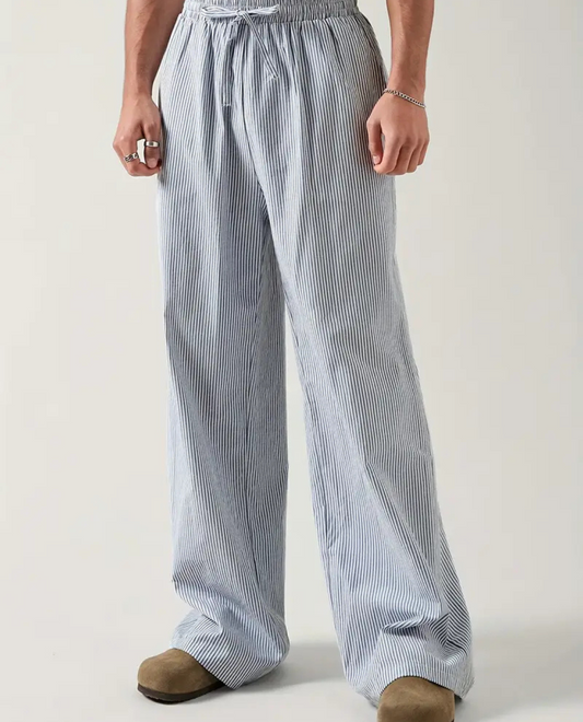 Pantalon large en coton à rayures Aix-en-Provence