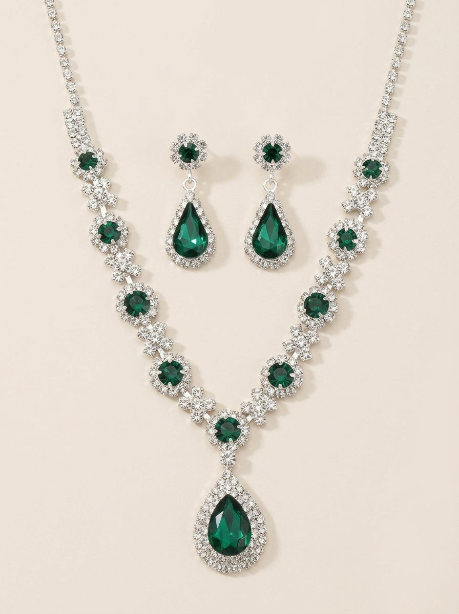 Véra - Élégante parure de bijoux en cristal