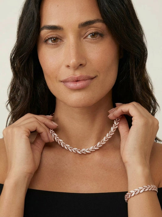 Claudia - Collier et Bracelet faits main en queue de poisson