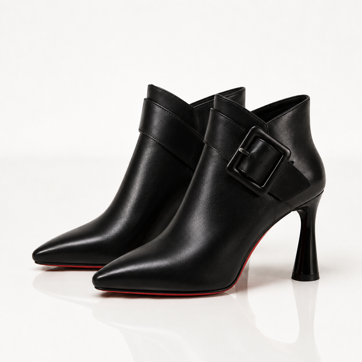 Lana | Bottines en Cuir à Boucle