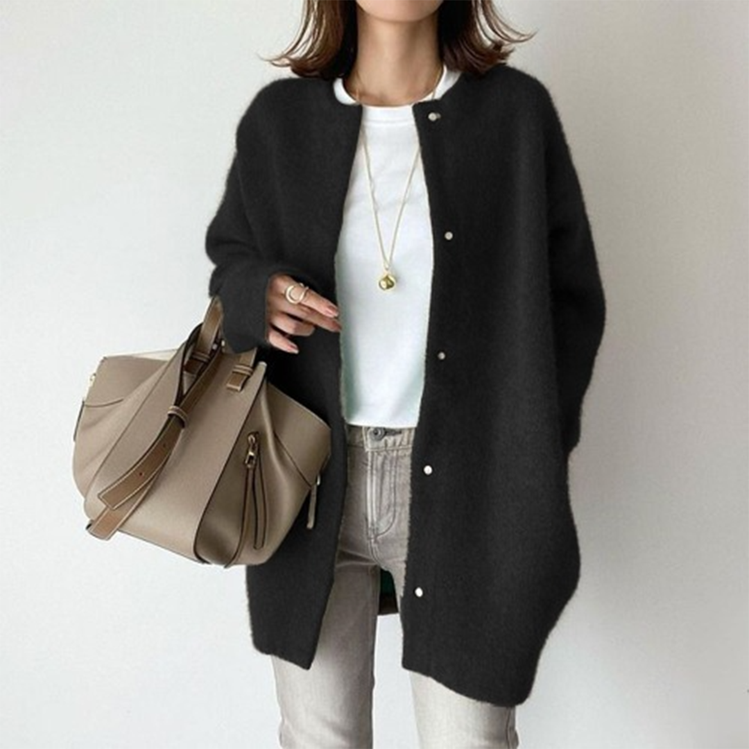 Alicia | Long cardigan en maille douce