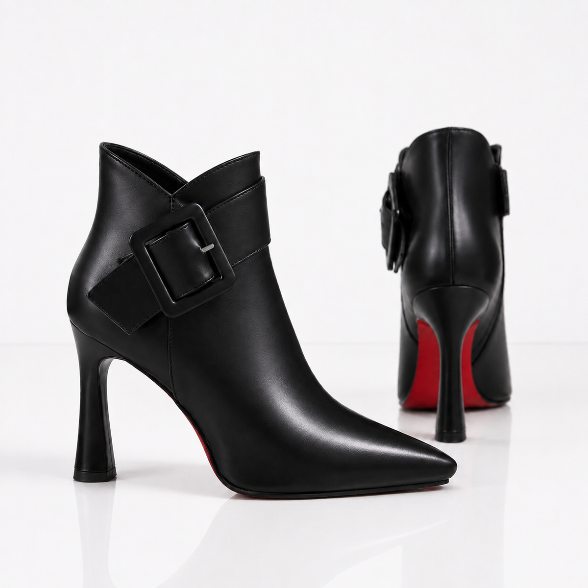 Lana | Bottines en Cuir à Boucle