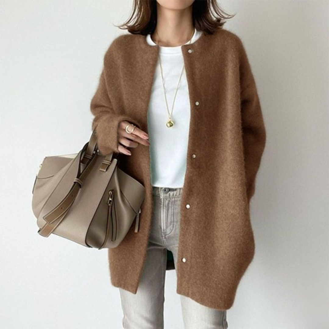 Alicia | Long cardigan en maille douce