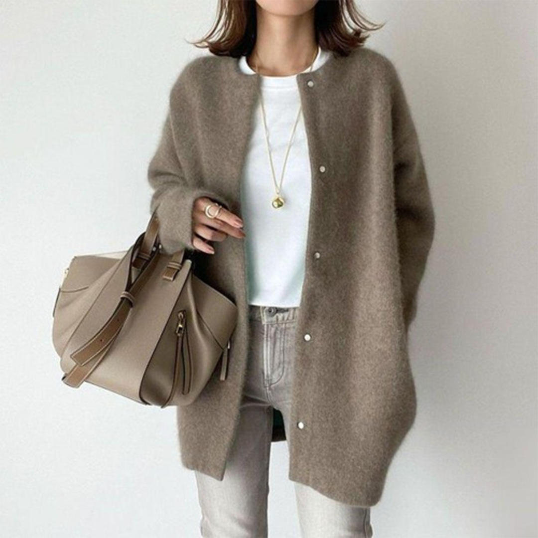 Alicia | Long cardigan en maille douce