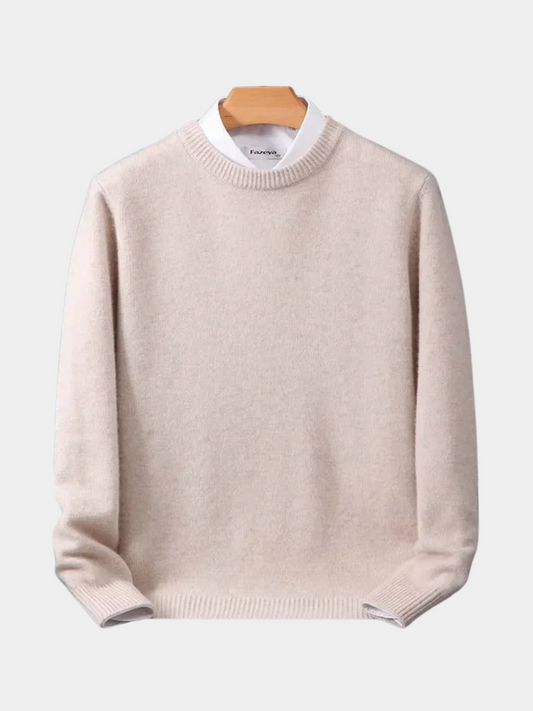 Marcelo - Jersey de punto suave con cuello redondo