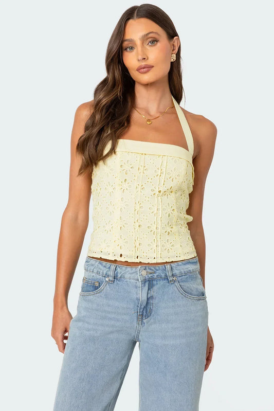 Celia - Top bustier de crochet