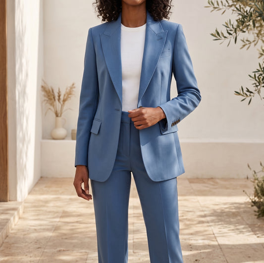 Perla | Ensemble veste et pantalon large