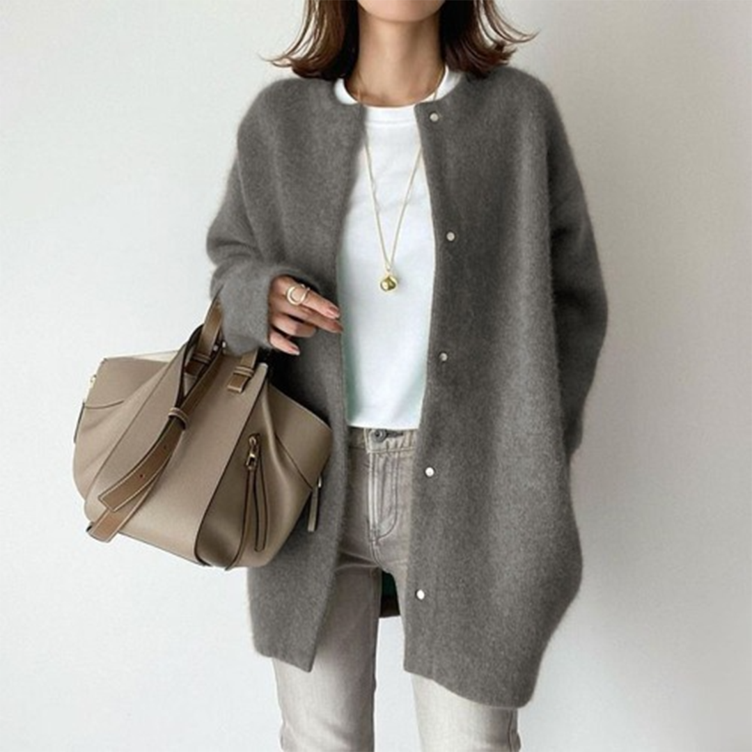 Alicia | Long cardigan en maille douce