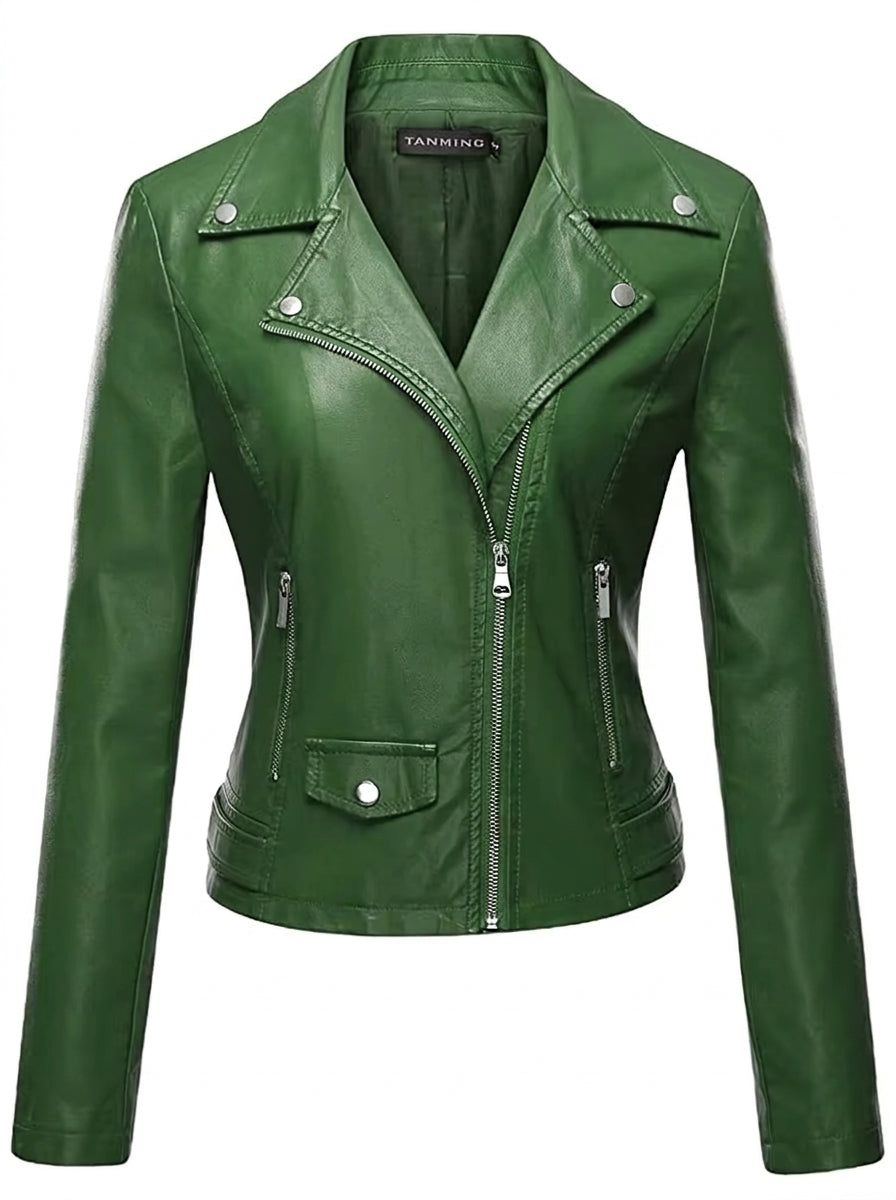 Ana - Veste en cuir résistante et élégante