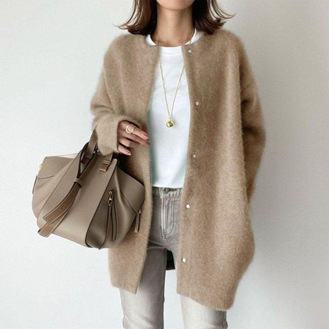 Alicia | Long cardigan en maille douce