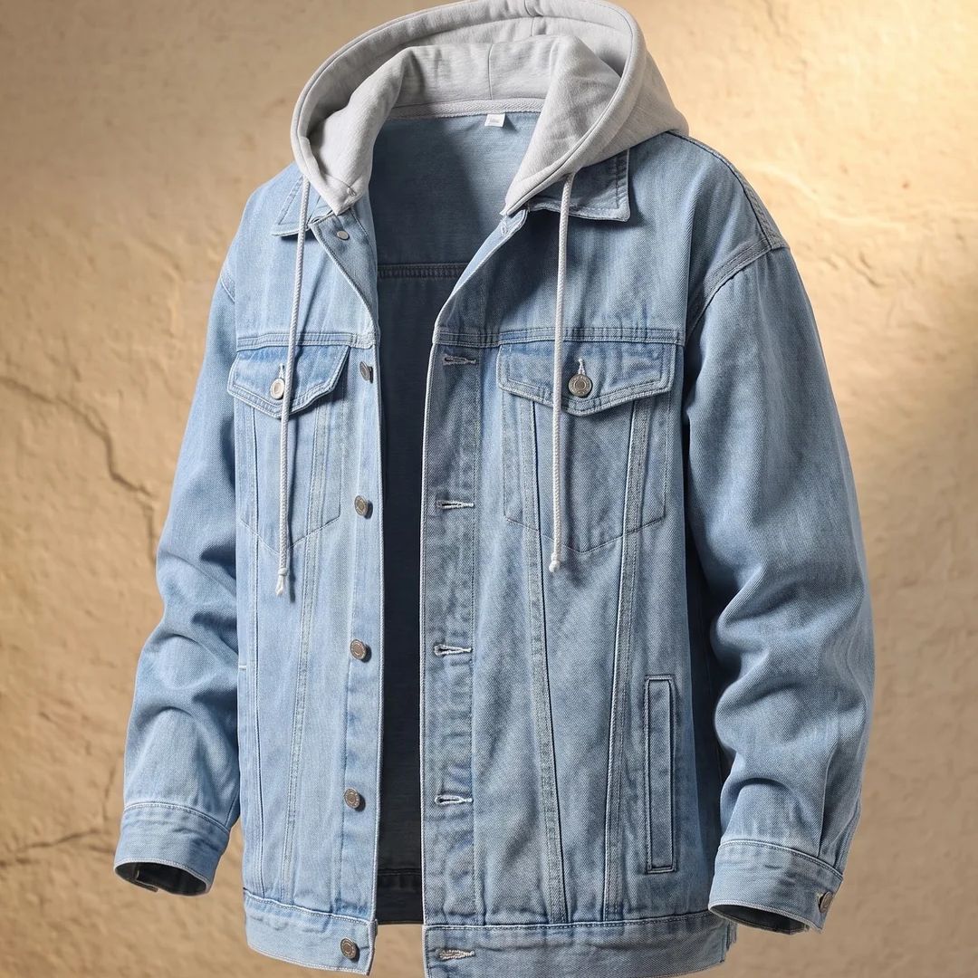 Rocío Ferrer | Veste en jean urbaine à capuche