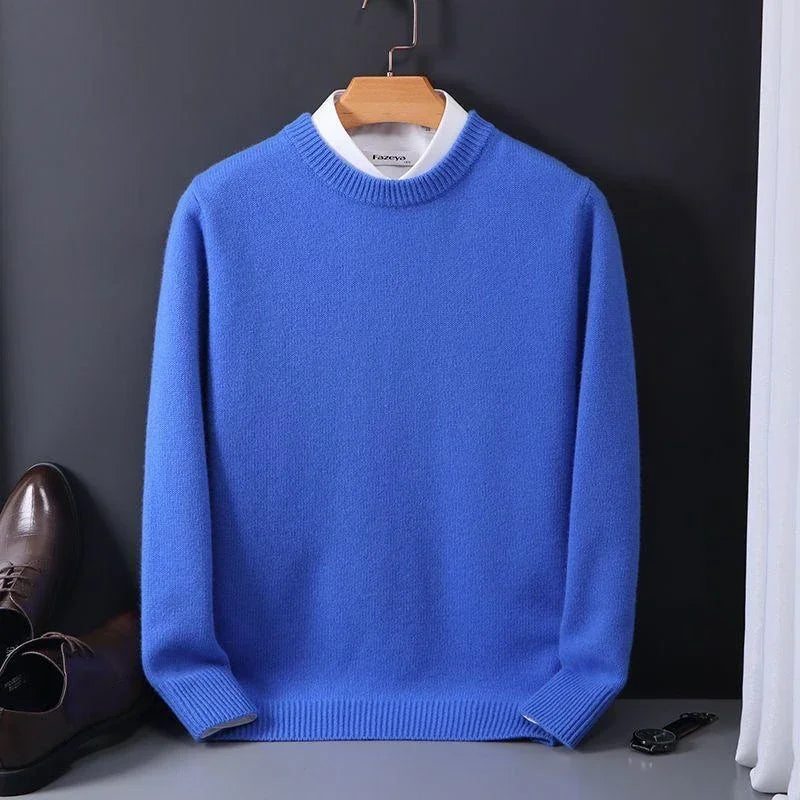 Marcelo - Jersey de punto suave con cuello redondo