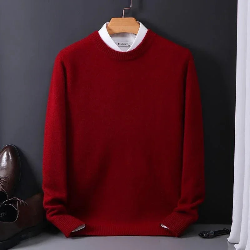 Marcelo - Jersey de punto suave con cuello redondo