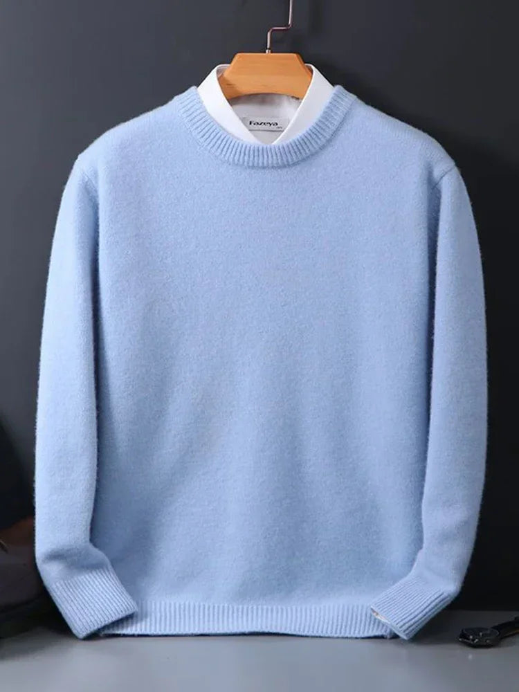 Marcelo - Jersey de punto suave con cuello redondo