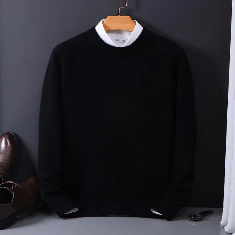 Marcelo - Jersey de punto suave con cuello redondo