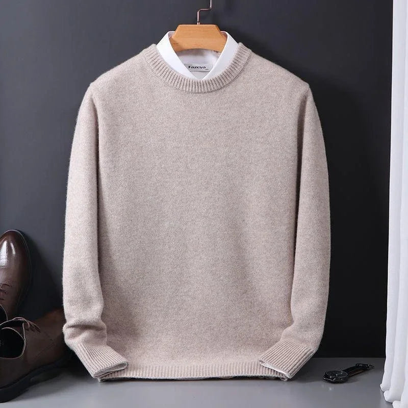 Marcelo - Jersey de punto suave con cuello redondo